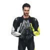 Dainese AUDAX D-ZIP 1PC PERF závodní kombinéza černá/fluo-žlutá vel.48